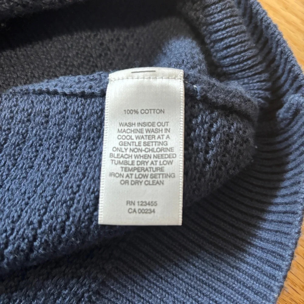 Hudson North | 100% Cotton  Mens Cable Knit Crewneck Sweater Size XL - Picture 4 of 5